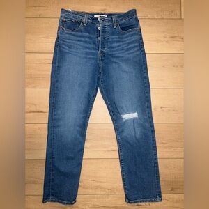 Levi’s wedgie straight jeans high rise